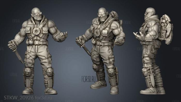 ORK EX MILITARY URBAN RIGGER RICK DOUBLE FURY 3d stl модель для ЧПУ