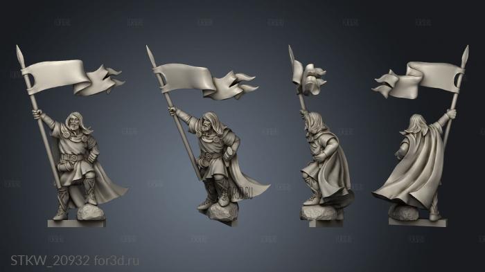 Bannerman Quartermaster stl model for CNC