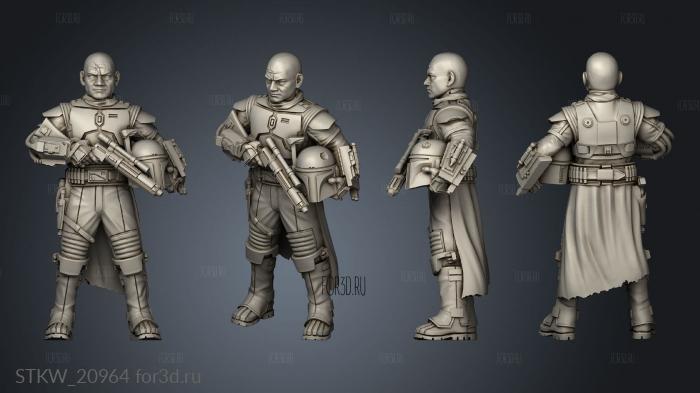 Boba Casual Crime Lord ALT stl model for CNC