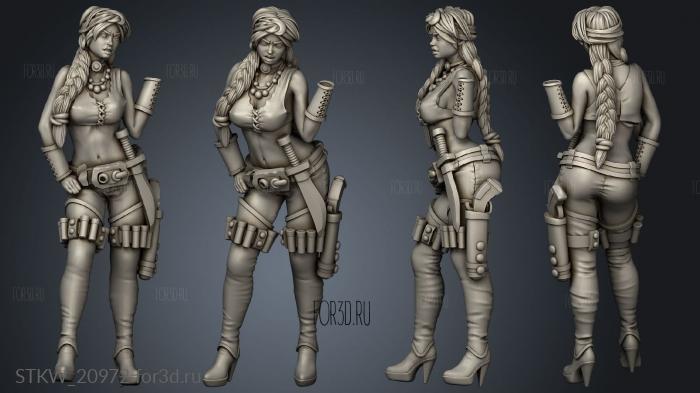 Gunners Female stl model for CNC