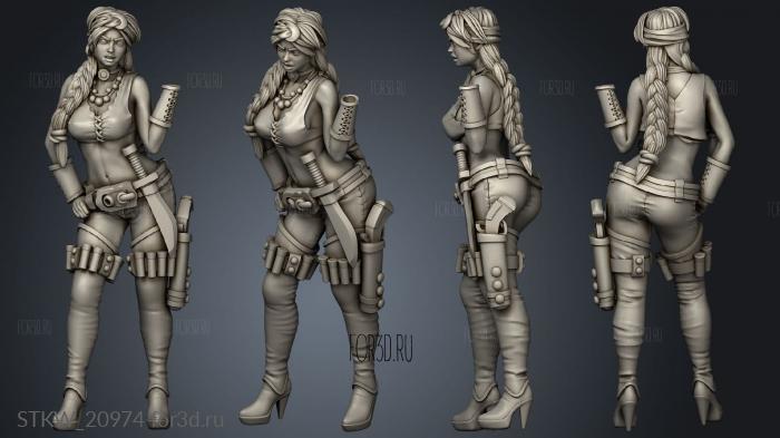 Gunners Female 3d stl модель для ЧПУ