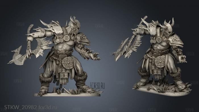 The Chenocryons Male Cryomancer stl model for CNC