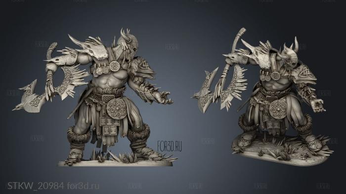 The Chernocryons Male Cryomancer stl model for CNC