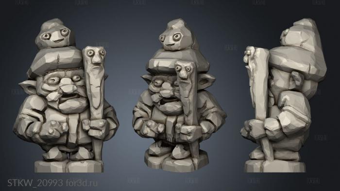 The Common Gardens Garden Gnome stl model for CNC