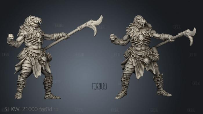 Flesh Hunter stl model for CNC