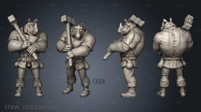 rocksenik thieves guild bouncer stl model for CNC