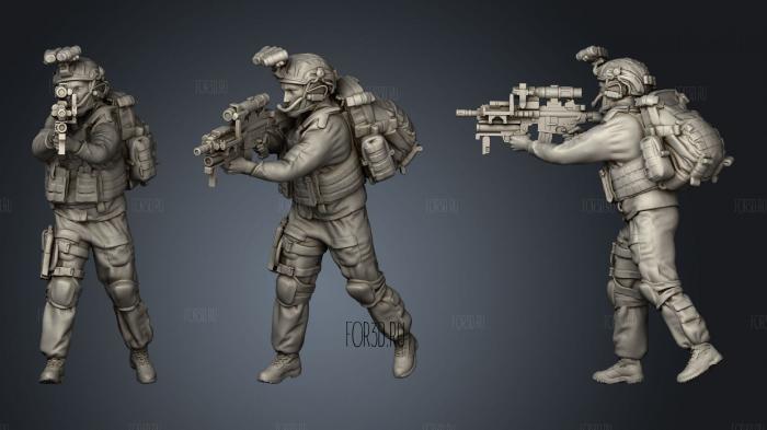 Soldier 1 stl model for CNC