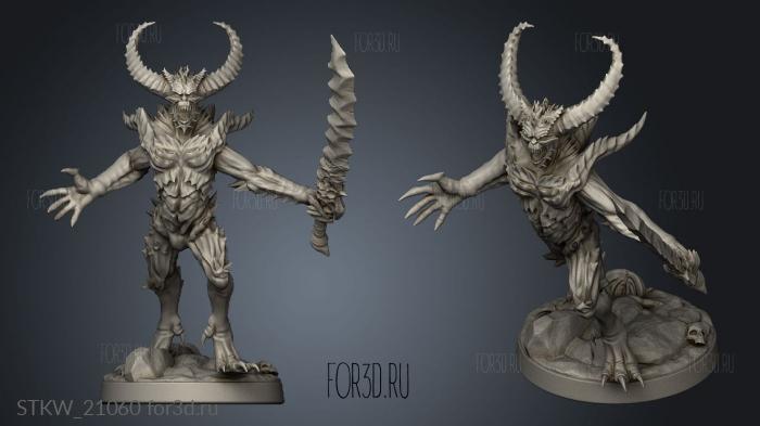 Hatred Fiend stl model for CNC