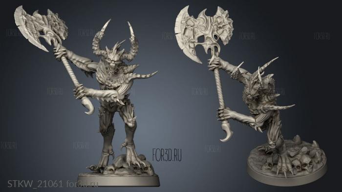 Hatred Fiend stl model for CNC