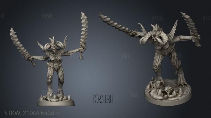 Hatred Fiend stl model for CNC