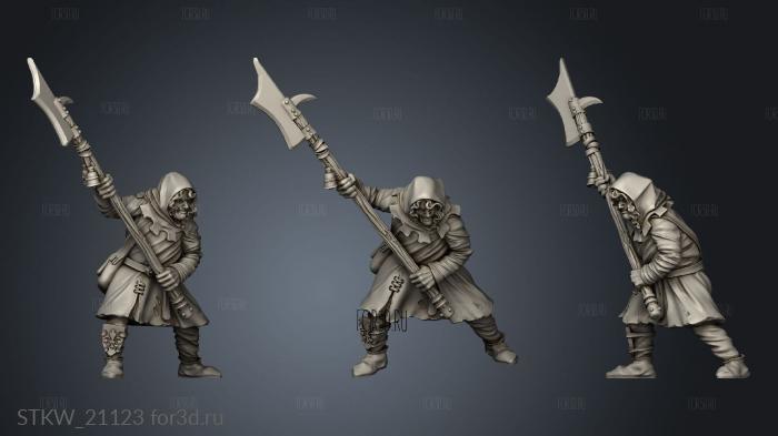 Peasant Halberd 3d stl модель для ЧПУ