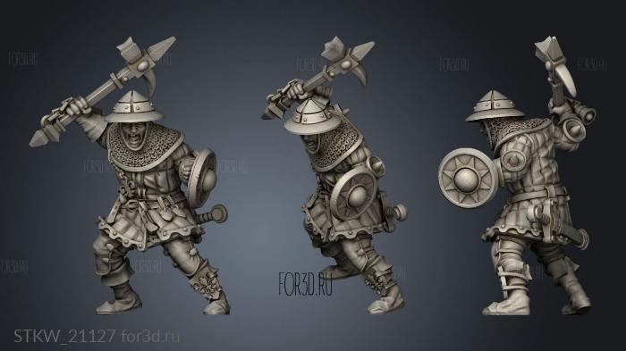 Squire Hammer and Shield 3d stl модель для ЧПУ