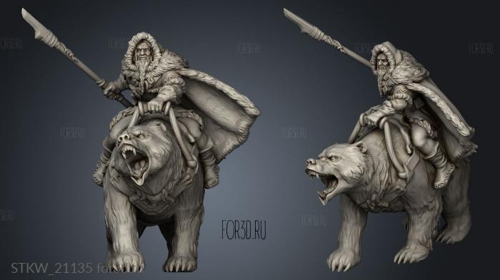 The Frozen Grove Roar And Bear stl model for CNC