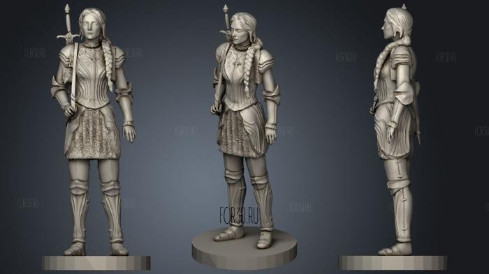 Young lady Galadriel 3d stl модель для ЧПУ