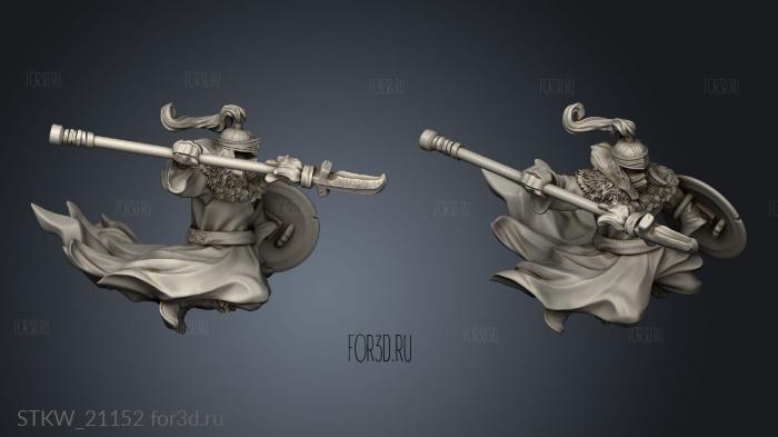 dark spean flight mounted stl model for CNC