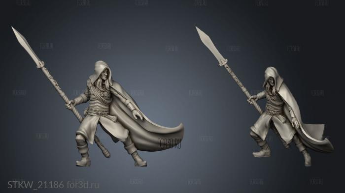 Rangers bwood ranger spear 3d stl модель для ЧПУ