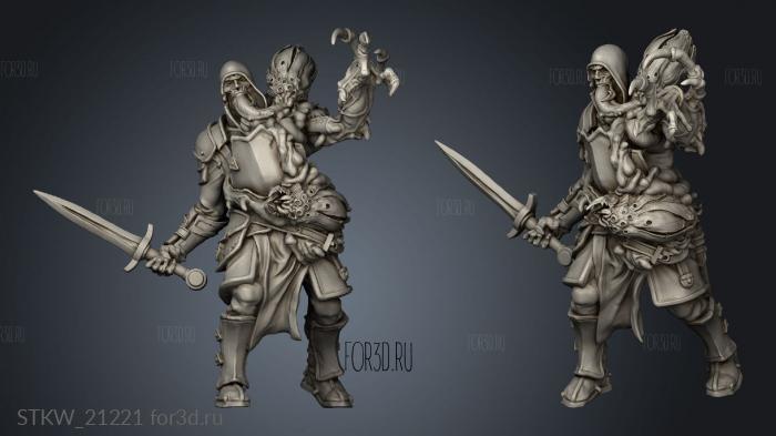 Catacombs Enved Warrior stl model for CNC