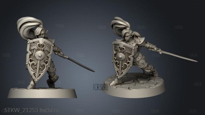 Female Warrior stl model for CNC