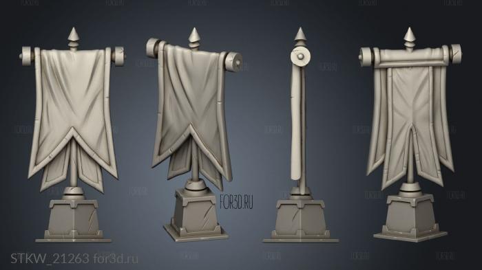 Props Banners Sigil Banner stl model for CNC