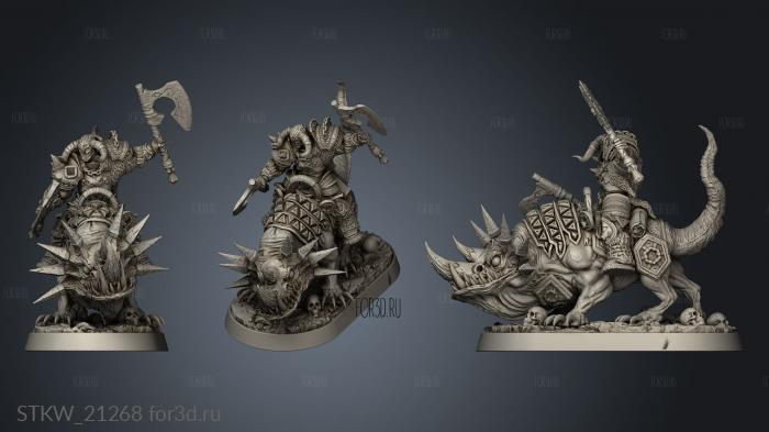 Balthazar Doublefang stl model for CNC