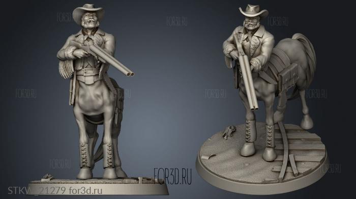 Centaur Cowboys stl model for CNC