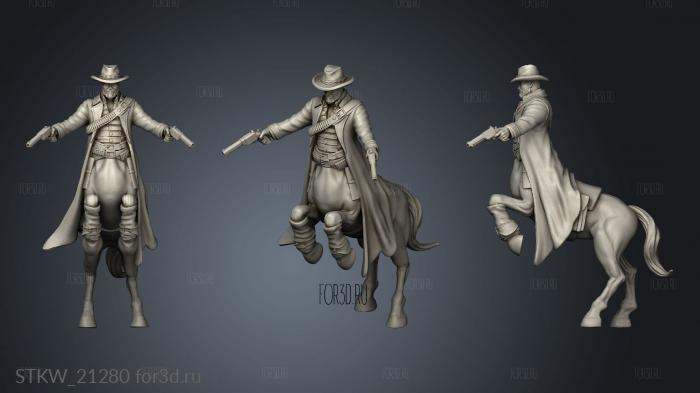 Centaur Cowboys stl model for CNC