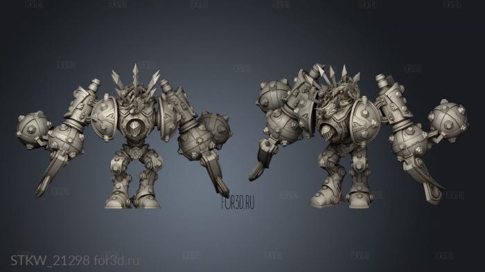 The Herald War Warforged Titan stl model for CNC