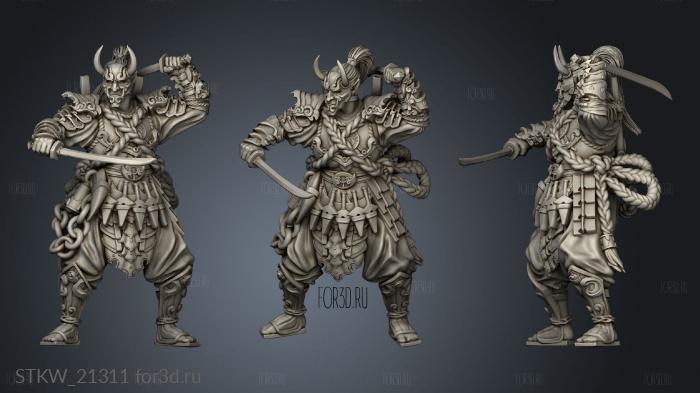 Ninja samurai 3d stl модель для ЧПУ