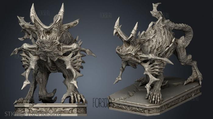 the hound decorative stl model for CNC