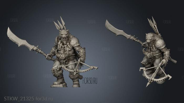 The Hunter Ogre stl model for CNC