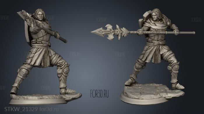 Infantryman PRE stl model for CNC