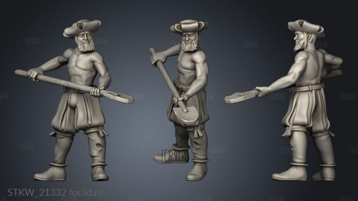 THE IRON OPINICUS CREW stl model for CNC