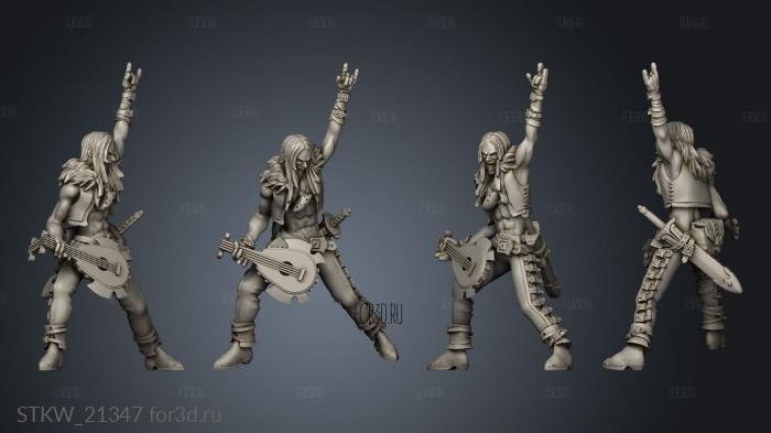 human male bard stl model for CNC