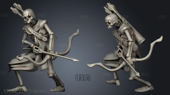 skeleton Archer stl model for CNC