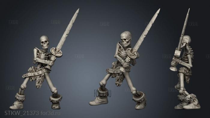 skeleton Classic barbarian 3d stl модель для ЧПУ