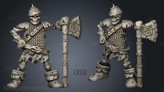 skeleton Classic Dwarf 3d stl модель для ЧПУ