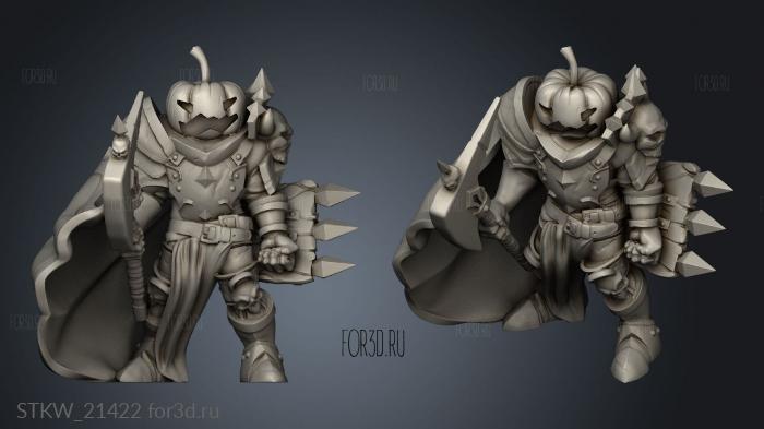 Halloween Warrior 3d stl модель для ЧПУ