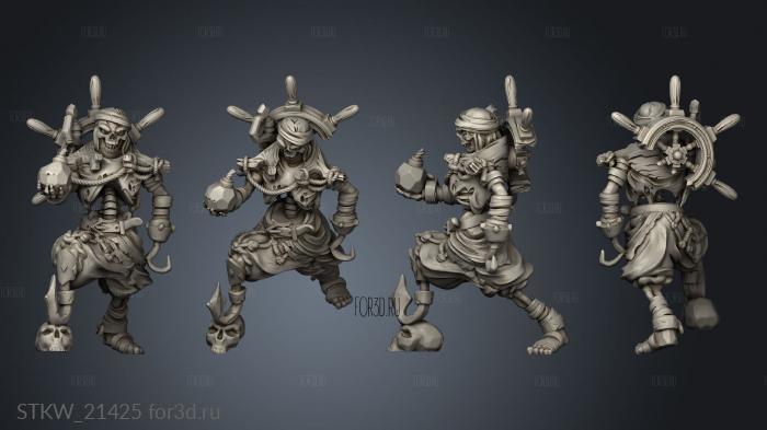 Cursed Skeleton stl model for CNC
