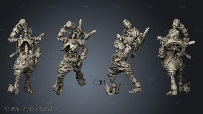 Cursed Skeleton stl model for CNC