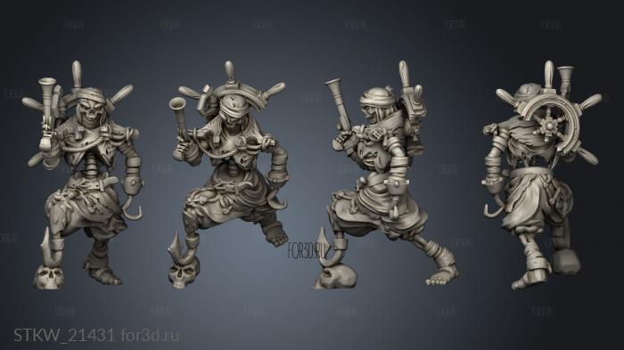 Cursed Skeleton stl model for CNC