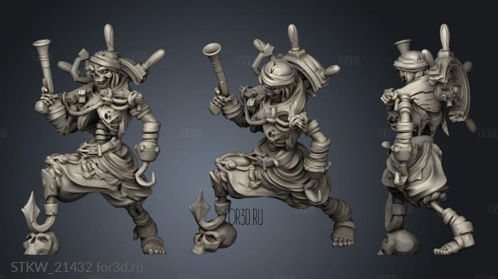 Cursed Skeleton stl model for CNC