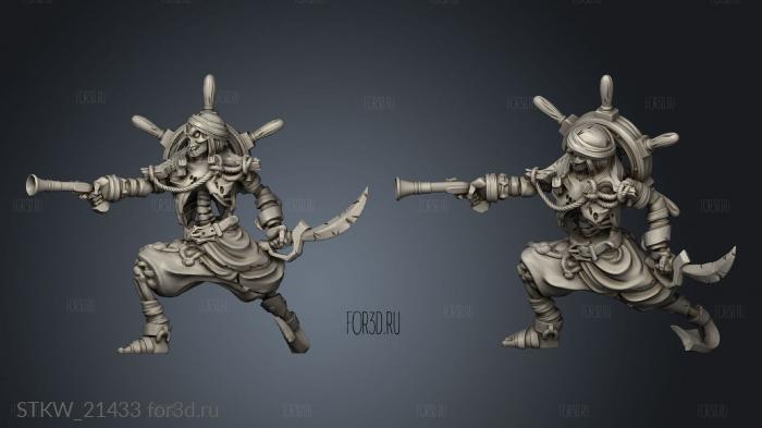Cursed Skeleton stl model for CNC