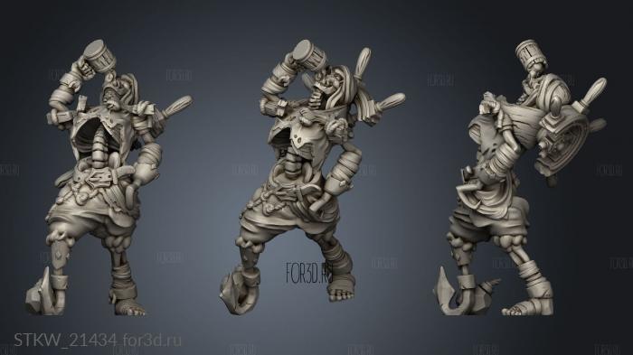 Cursed Skeleton stl model for CNC