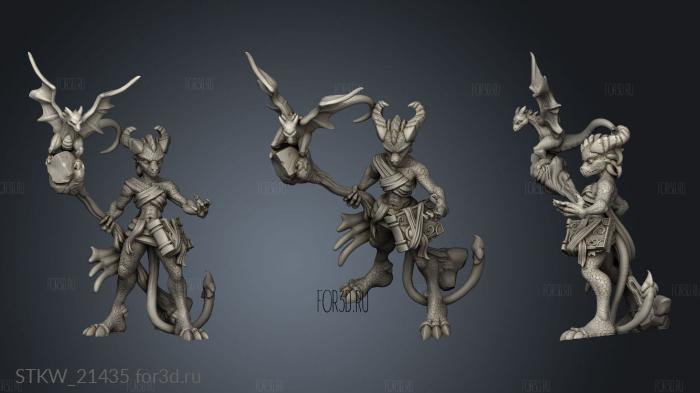 Dragon Sorceress stl model for CNC