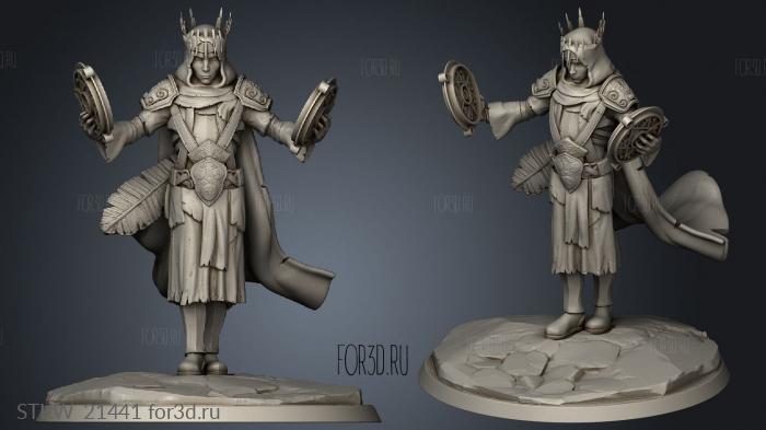 The Mage King stl model for CNC