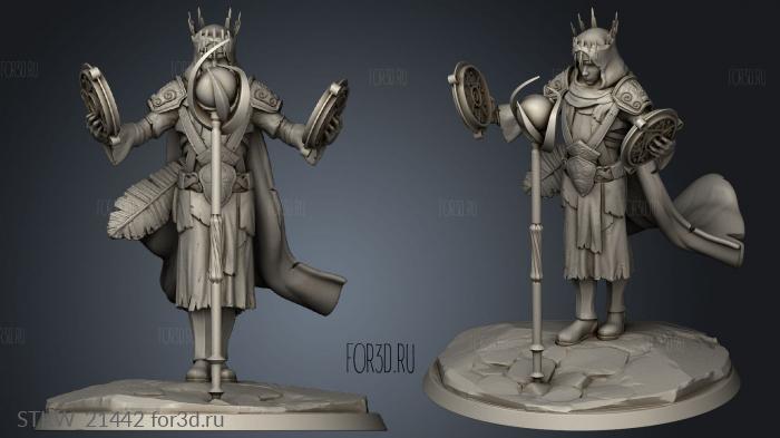 The Mage King stl model for CNC