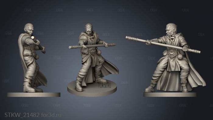 The Monk stl model for CNC