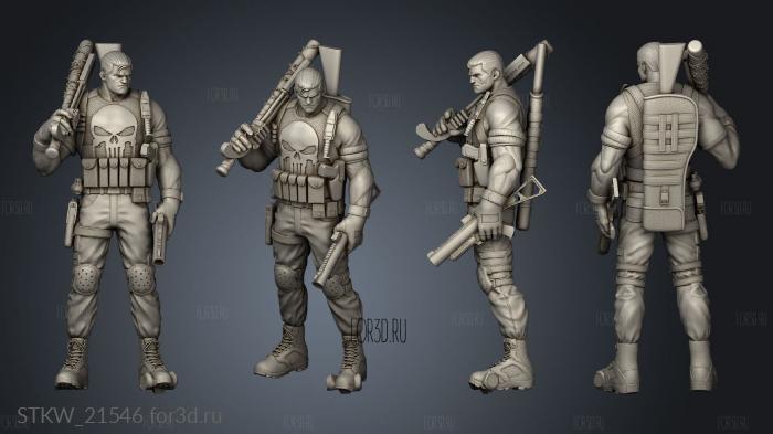 The Punisher 3d stl модель для ЧПУ