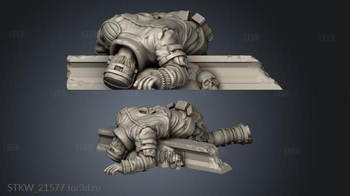 Corpse stl model for CNC