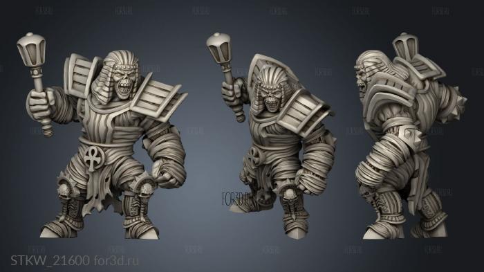 Mummy with mace 3d stl модель для ЧПУ